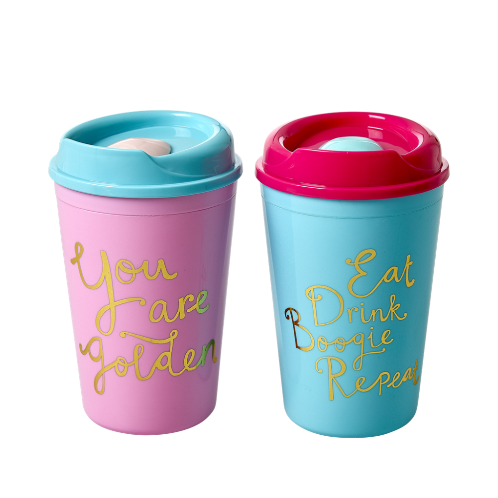 Thermo Cup Sky Blue or Pink By Rice DK